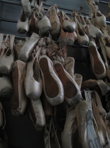Pointe shoes.
